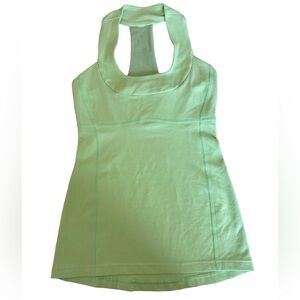 LULULEMON pastel green workout top with inner breast support
